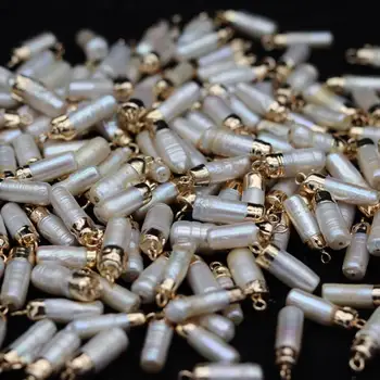 

10pcs Pearl Beads Necklace Gold Wire Handmade Beaded Rosary Chain For Jewelry Making Neckalce Bracelet