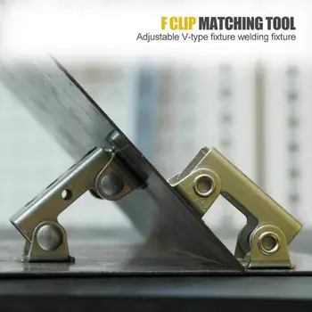 

V-shaped Magnetic Welding Holder Welding Fixture Adjustable Magnetic V-pads Door Window Adjustable Suspender V-type Clamps