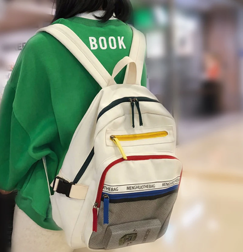 

Capacity Large Backpack Women Fashion Female Panelled Travel Back Pack Girl Schoolbags for Teenagers Multilayer Book Bag Mochila