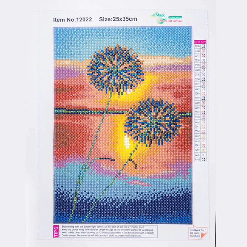

Sunset Dandelion Stone Decorative Painting Diamond Painting Diamond Inlaid Christmas Gift