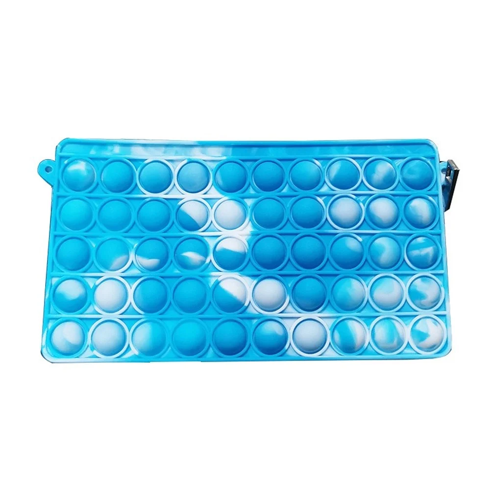 

Новинка, силиконовая сумка для ручек, детский креативный пенал, канцелярская сумка, популярный пузырьковый простой симпатичный чехол для карандашей для студентов