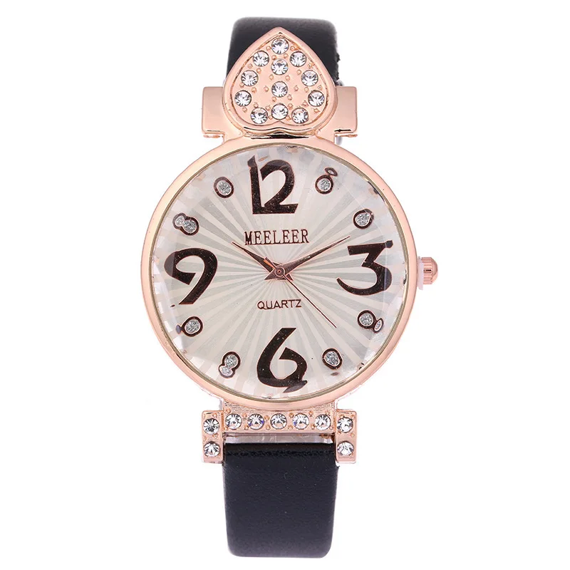 

Korean-style Hot Selling Cool Diamond Quartz Ladies' Watch Casual Watch Strap