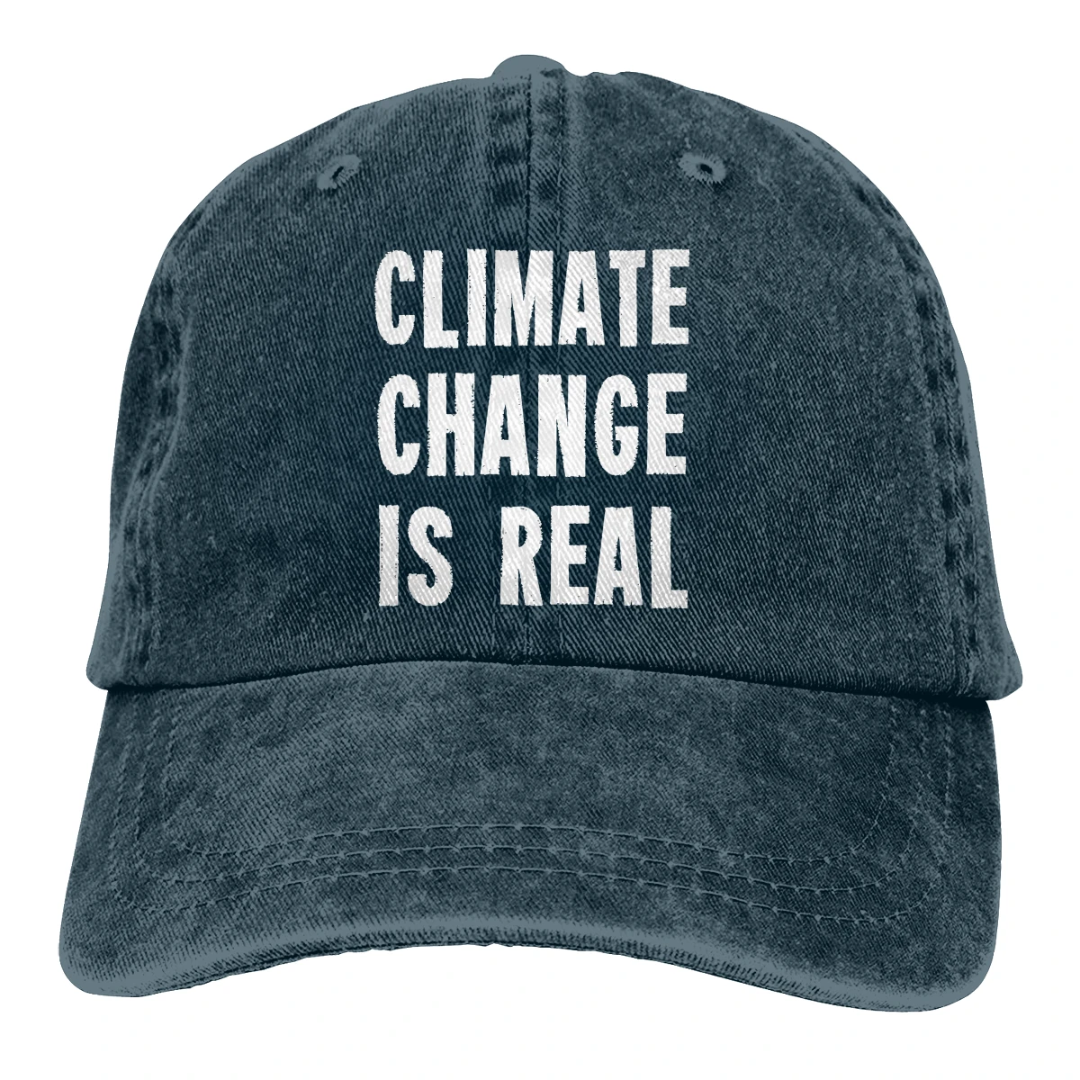 Изменение климата настоящий Casquette черный унисекс Мужские Женские джинсовые бейсболка с ремешком кепки Регулируемый Гольф папа шляпа