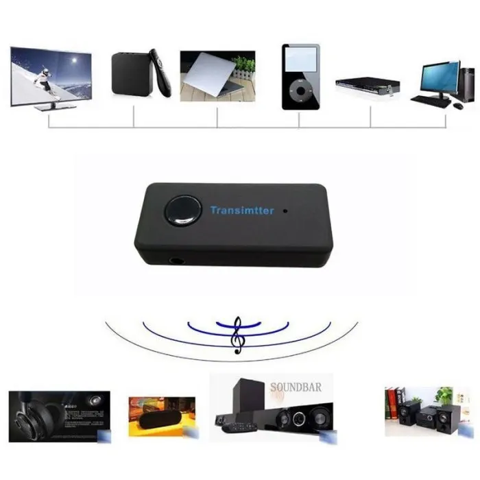 Беспроводной Bluetooth A2DP 3,5 мм стерео музыкальный аудио передатчик адаптер OUJ99