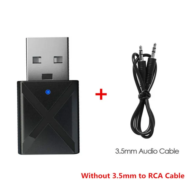 USB Bluetooth 5,0 Dongle адаптер для ПК ноутбук 3,5 мм AUX беспроводной аудио музыка Bluetooth передатчик приемник для автомобиля тв - Цвет: Color 1