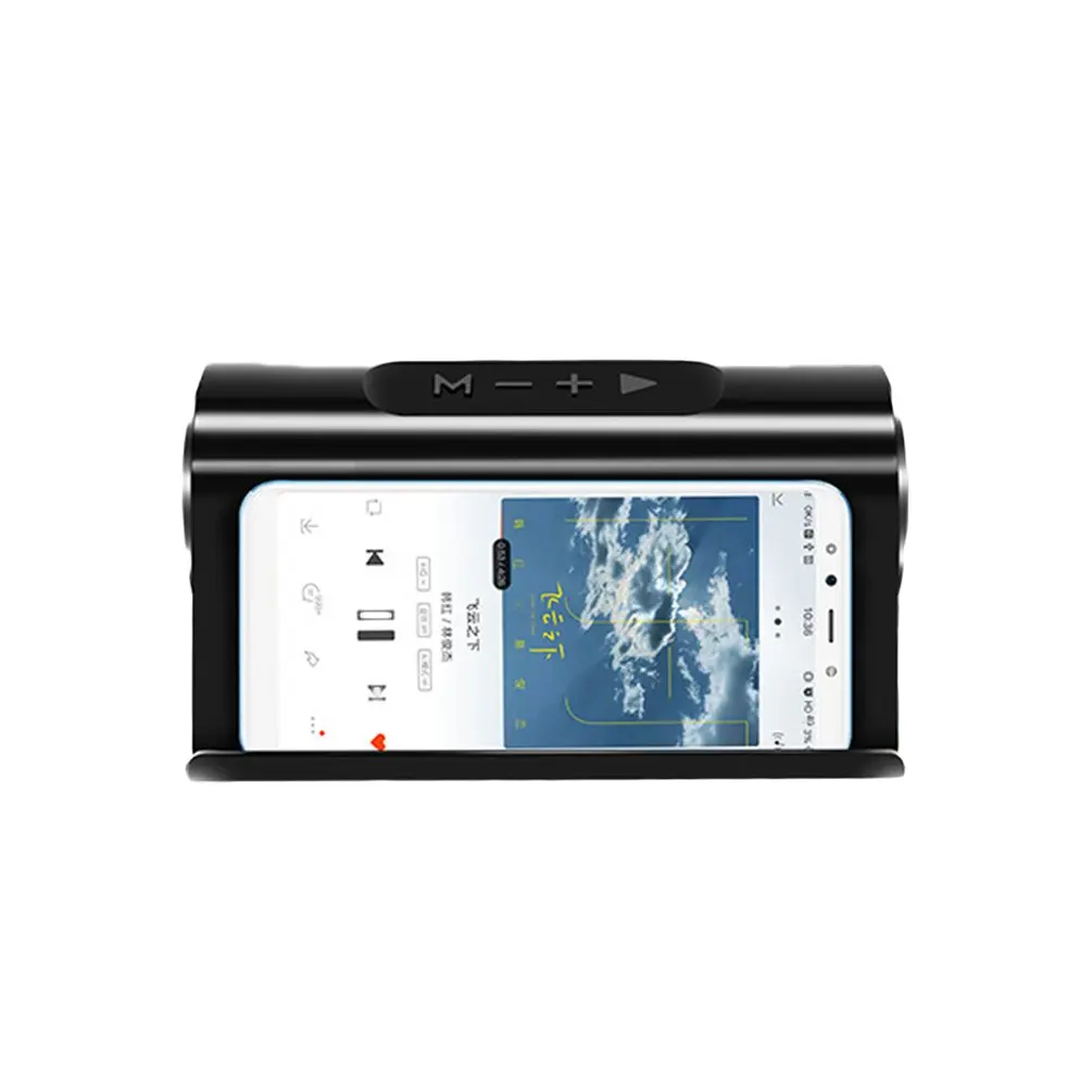Высокая мощность портативный динамик карты Mp3 штекер U диск вызова домашний аудио стерео плеер сабвуфер держатель телефона дизайн