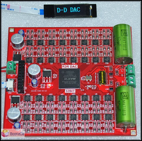 R2R DSD PCM DAC полностью дискретный 32-битный декодирующая плата прямая разрешение двойная решение автоматической идентификации Дисплей