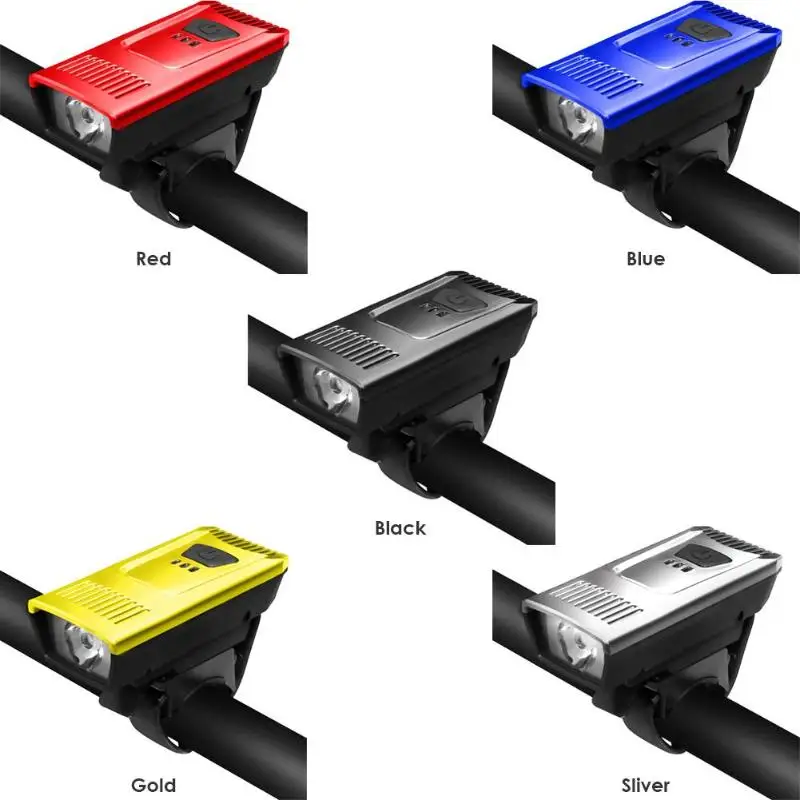 Велосипедный передний светильник, перезаряжаемый через USB, 4 режима, велосипедный головной светильник, светильник-вспышка