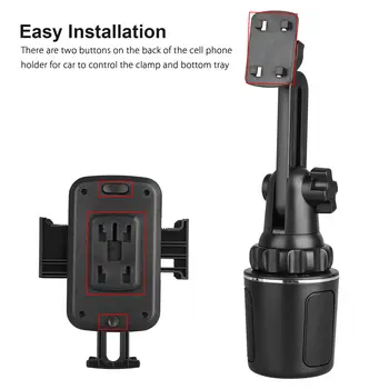 

Car Mobile Phone Holder Suction Cup Type Adjustable Angle Multi-function Phone Bracket