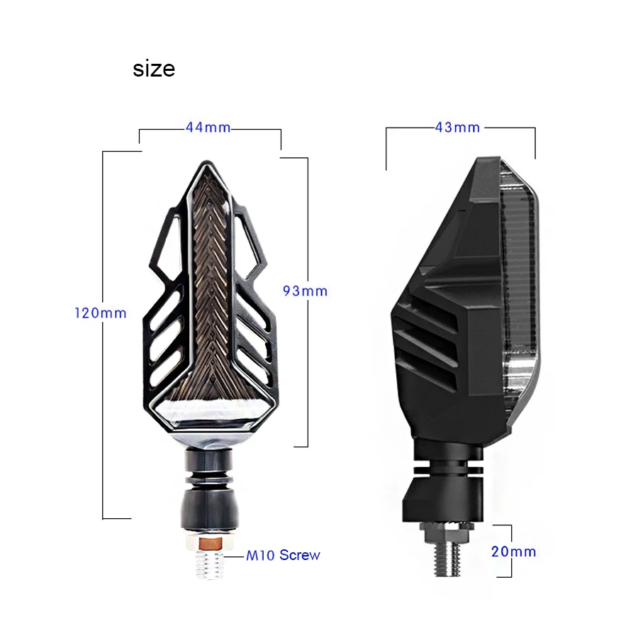 Автомобильные аксессуары для электрического мотоцикла, сигнальные огни поворота, светодиодные индикаторы потока воды, дневные ходовые лампы, стоп-сигнал, задний фонарь