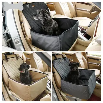 

Dog Car Seat Bed Travel Dog Car Seats for Small Medium Dogs Front/Back Seat Indoor/Car Use Pet Car Carrier Bed Cover Removable