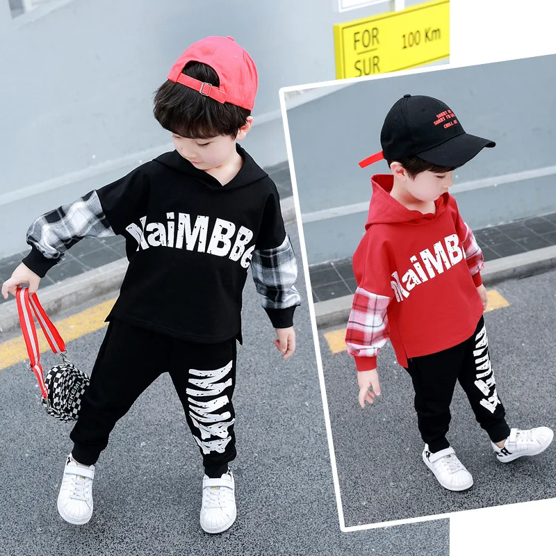 

2019 Spring Childrenswear Children Spring Clothing 2019 New Style BOY'S Suit Spring And Autumn Sports Two-Piece Set