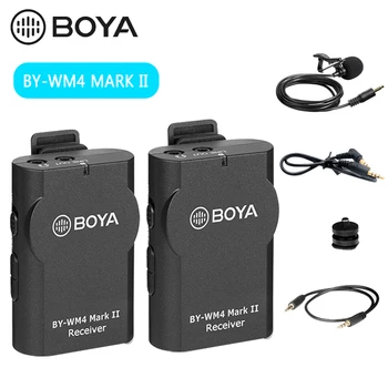 

Wireless Microphone BOYA BY WM4 Mark II Lavalier Microphone System Omni-directional BY WM4 Mark 2 Micfone for DSLR Camera Phone