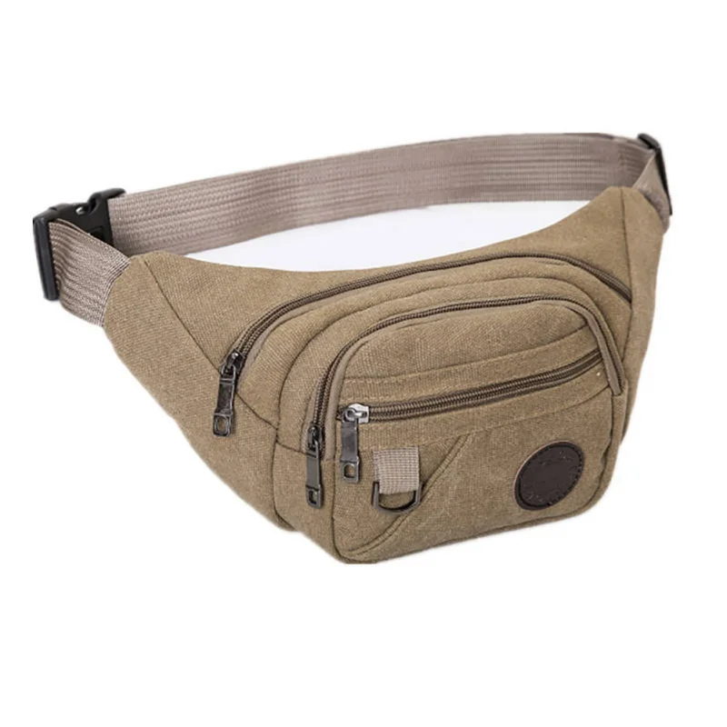 Women Men Running Hip Bum Bag Waist Packs For Cycling Hiking Accessories Waist Bags Sports Fanny Pack - Цвет: Khaki