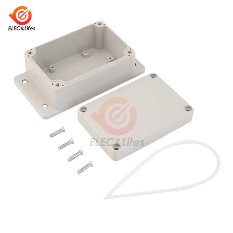 Cerco Eletrônico Impermeável Plástico do Abs Caixa do Pwb do Projeto Shell do Case Conector Bonde 100x68x50 mm Peças