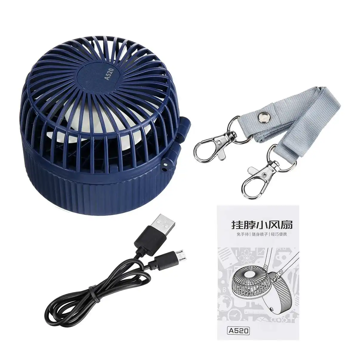 Deep blue Warmtoo ручной вентилятор портативный мини USB Перезаряжаемый охладитель воздуха 1200mA для дома на открытом воздухе путешествия 3 скорости регулируемый 77x56 мм - Цвет: Deep blue