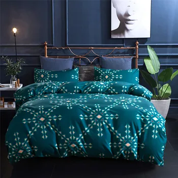 

morden bed cover printing comforter bedding set duvet cover Queen King bed set Bedclothes Quilt Cover Pillow case Home Textile
