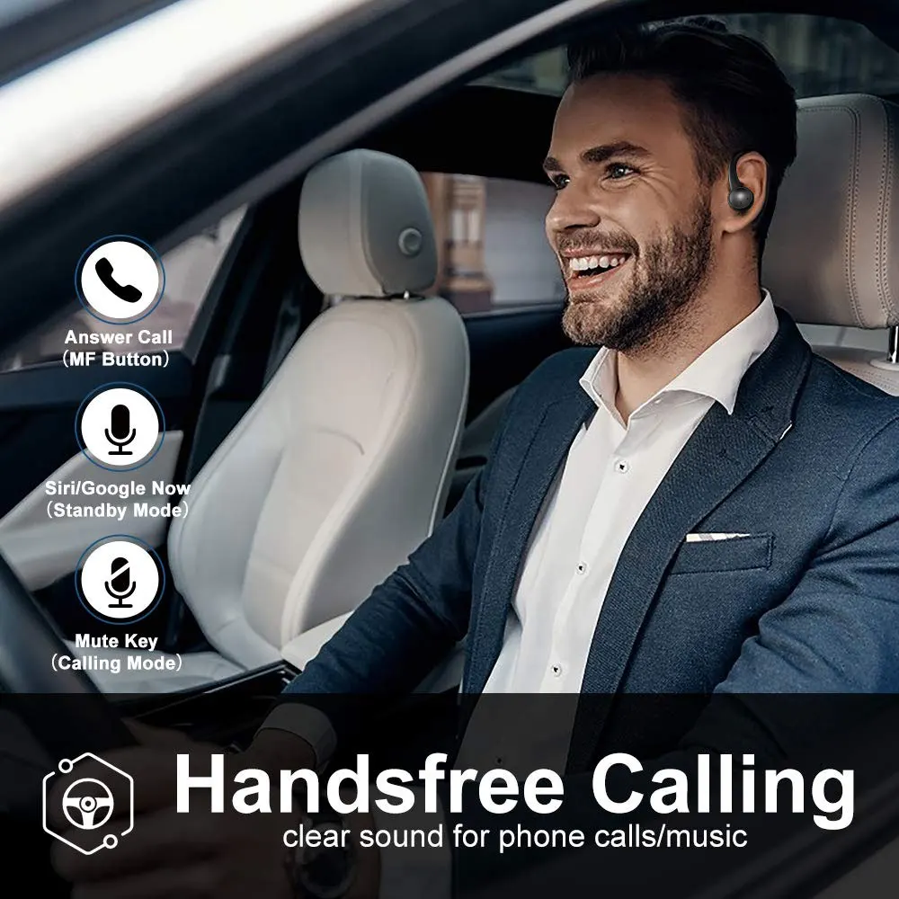 180 часов работы в режиме ожидания, гарнитура для автомобиля, bluetooth-гарнитура, светильник для зарядки, взвешенные смарт-наушники для спортивных наушников