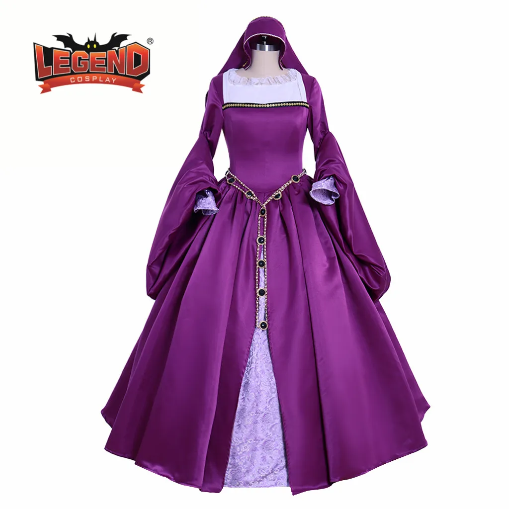 Vestido Gótico Renacentista Para Mujer - Estilo Medieval Vintage, Largo Hasta El Suelo, Para Fiestas Y Carnaval