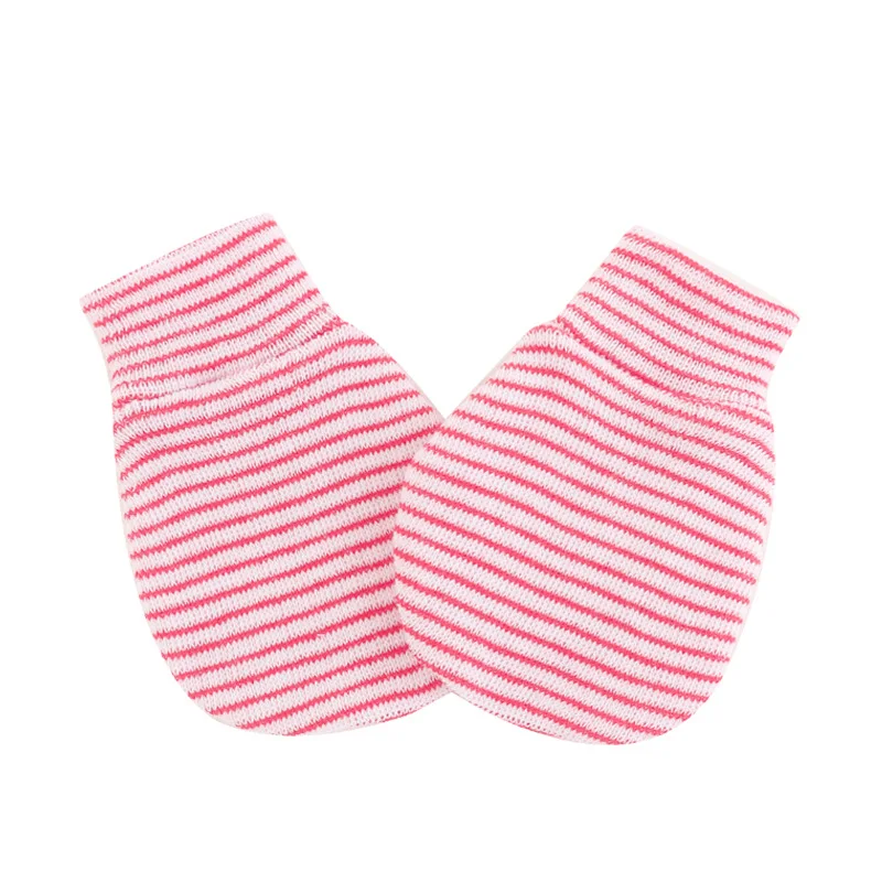 Summer thin solid color infant gloves baby gloves fashion anti scratching newborn protection face cotton scratch mittens
