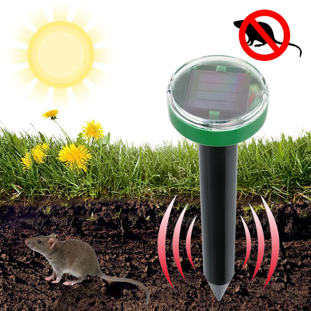 

Outdoor Garden Mole Repellent Solar Power Ultrasonic Mole Snake Bird Mosquito Mouse Ultrasonic Pest Repeller Garden Yard Tool