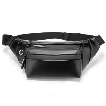 

Men PU Waist Bag Fanny Pack Pouch Sport Belt Hip Chest Crossbody Shoulder Bags Purse