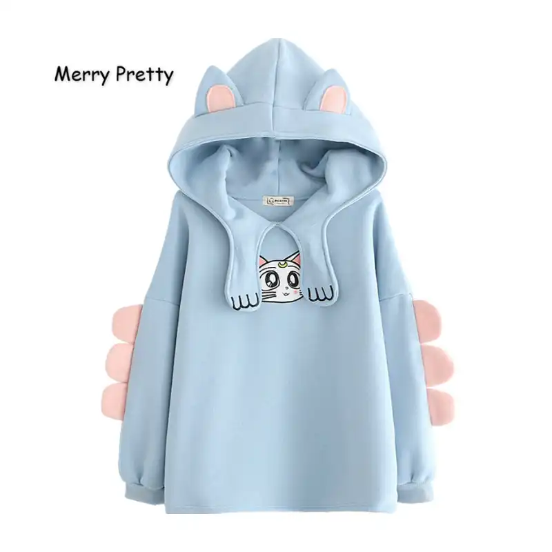 fleece hoodie with ears