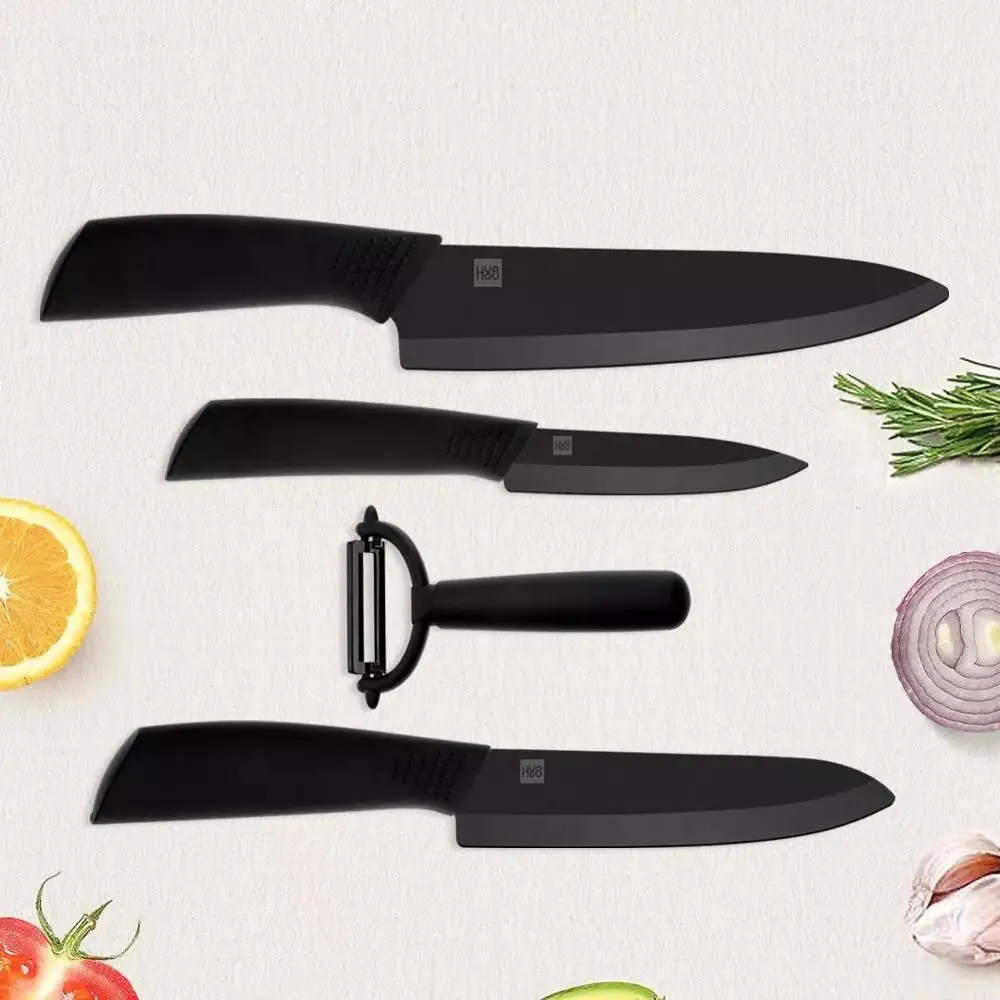 

Xiaomi HUOHOU Kirchen Knife Set Nano Ceramic Knife Skin-Peeler 3 Sizes Of Ceramic Kitchen Knife Cooking Tools