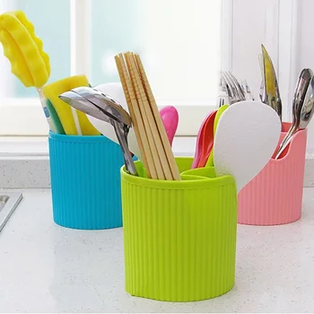 

Kitchen Drain Tableware Storage Rack Plastic Tableware Chopsticks Spoon Fork Rack Stationery Cosmetic Storage Box