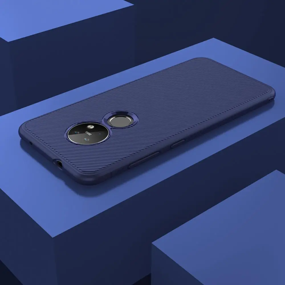 Blue Для Nokia 7,2 6,2 Чехол Мягкий ТПУ устойчивый к царапинам защитный силиконовый чехол Противоскользящий чехол для Nokia 7,2 6,2 чехол противоударный - Цвет: Blue