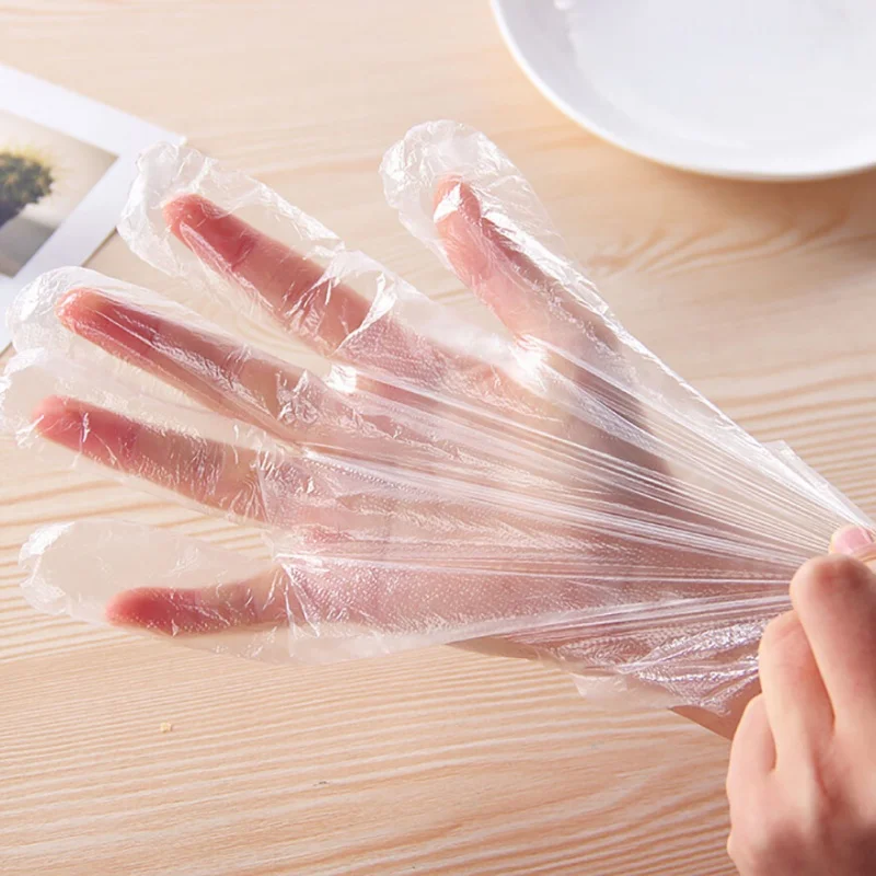 

100Pcs Disposable Gloves Latex Universal Kitchen/Dishwashing/Work/Rubber/Garden Gloves For Left and Right Hand