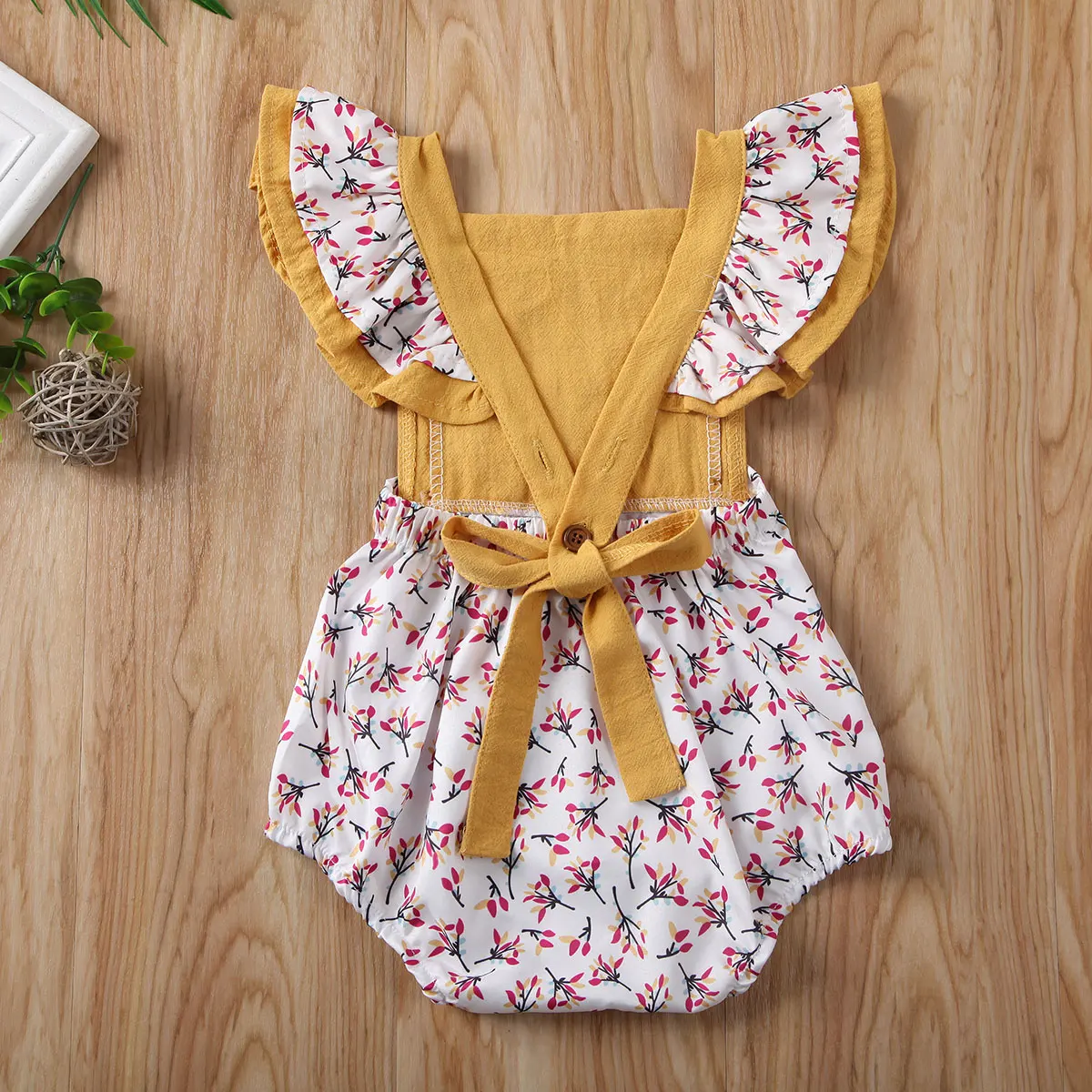 2020 милые Боди для маленьких девочек одежда цветочные кружевные комбинезоны с