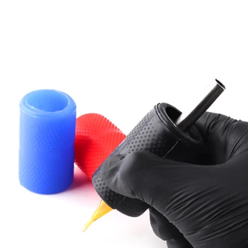 

2pcs 30mm Soft Silicone Tattoo Grip Cover Autoclavable Antiskid Tattoo Guns Machine Handle Cover Supply Embroidery Accessories