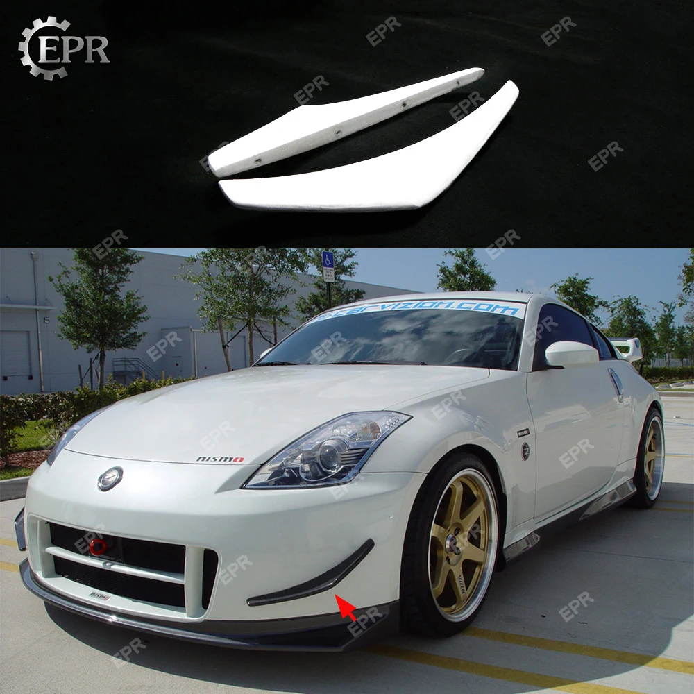 Для Nissan 350Z Nism версия 2 FRP стекловолокно передний бампер Canard 350z отделка тюнинг