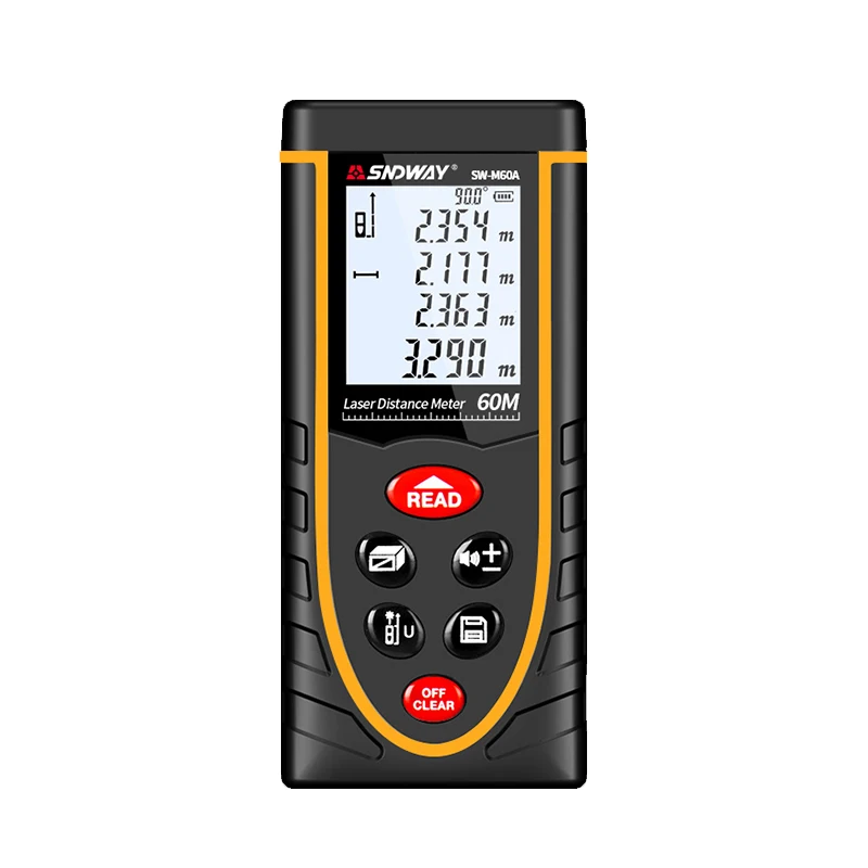 SW-M60A Rangefinder Rechargeable Voice Broadcast Side Elevation Spectroscopy Wall Area Measurement