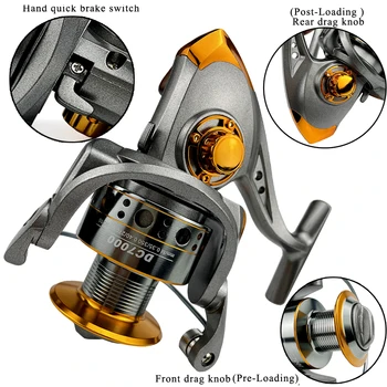 Spinning Reel Freshwater/Saltwater Carretilha 13BB 5.2:1 Fishing Reel Fishing Tackle 1000 2000 3000 4000 5000 6000 7000 5