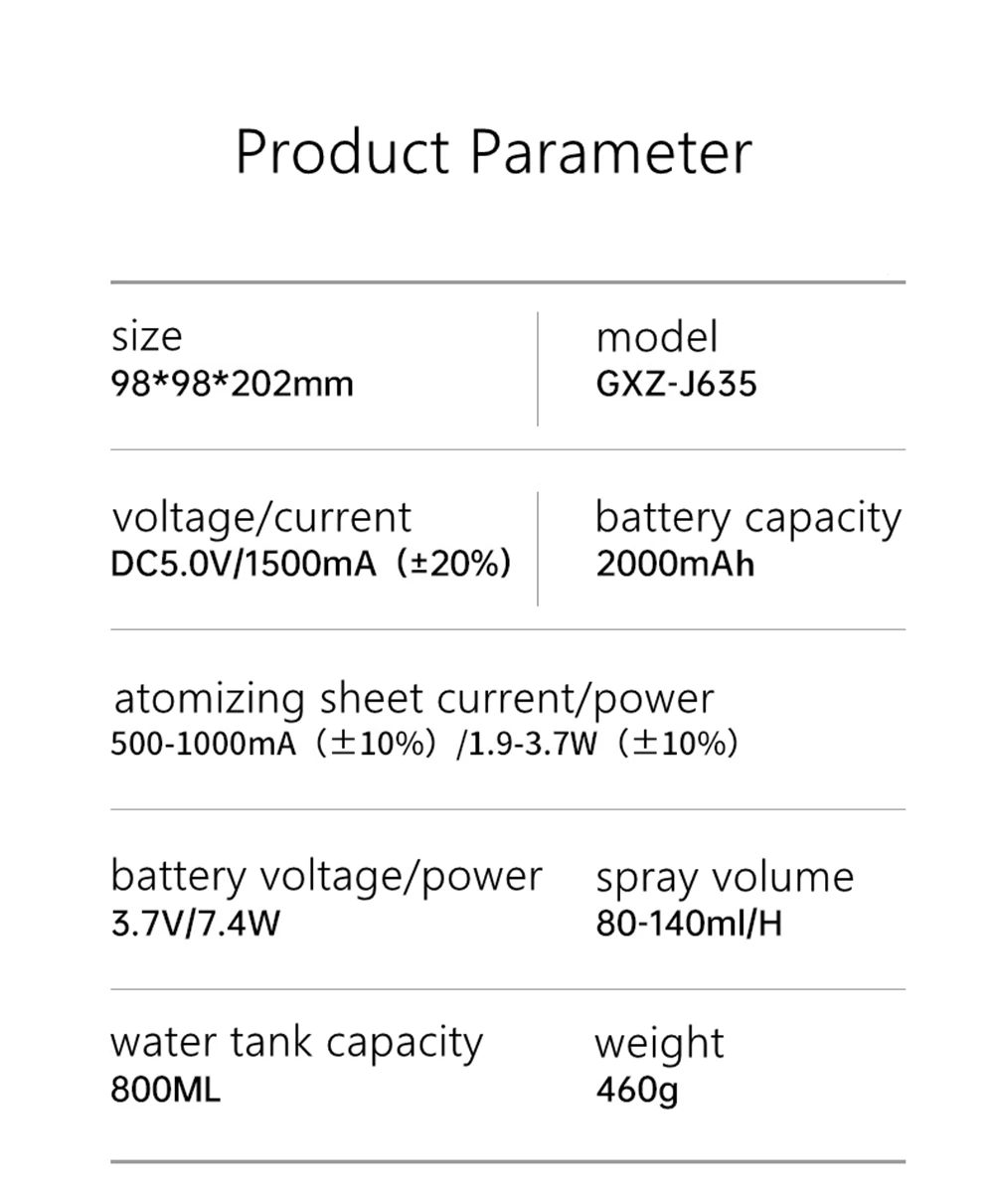 800ml Wireless Aromatherapy Diffuser Humidifier 2000mAh Battery Rechargeable Essential Oil Diffuser Air Humidifier For Home Car