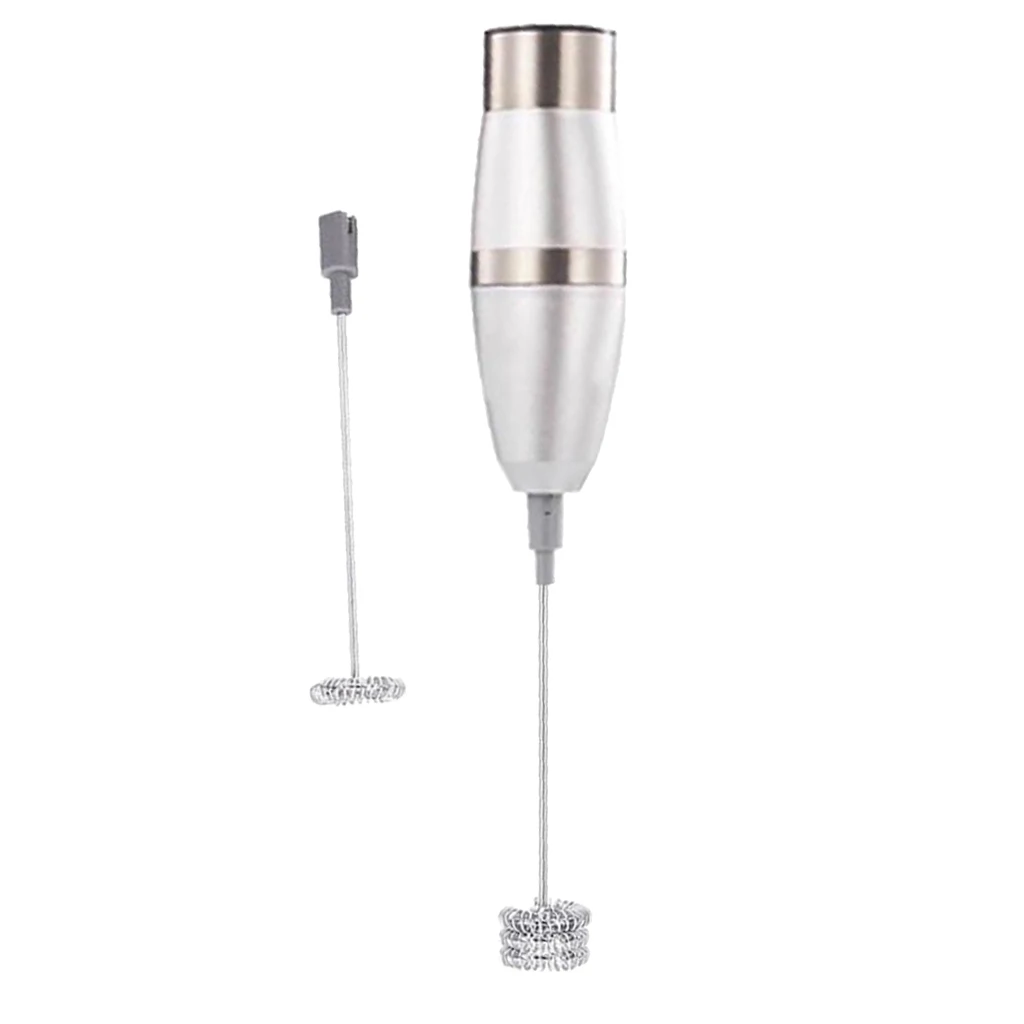 Milk Frother Handheld Electric Milk Frother Milk Single three Spring Whisk Head