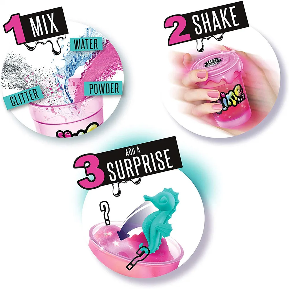 Блеск Shake Slime Magic Make Kit добавки для слизи полимерная глина, глина, глина для моделирования, амулеты, добавить воду, сюрприз, аксессуары, набор шпатлевки