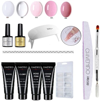 

Nail Set Nail Quick Extension Crystal Glue Glue Nail Art UV Transparent Removable Extension Glue For Nail Tools
