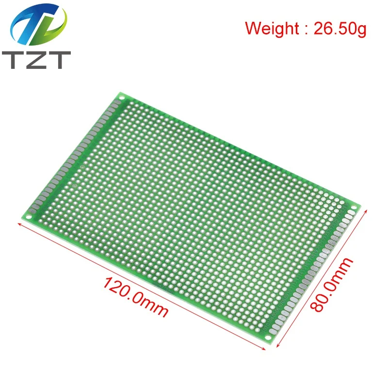 8x12cm 80x120 mm Double Side Prototype PCB Universal Printed Circuit Board Protoboard For Arduino pcb kit board pcb board