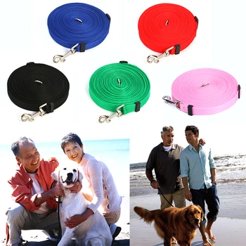 

1.8m,4.5m,6cm,10m,20m long High Quality Nylon Dog Pet Leash Lead for Daily Walking 5 Colors