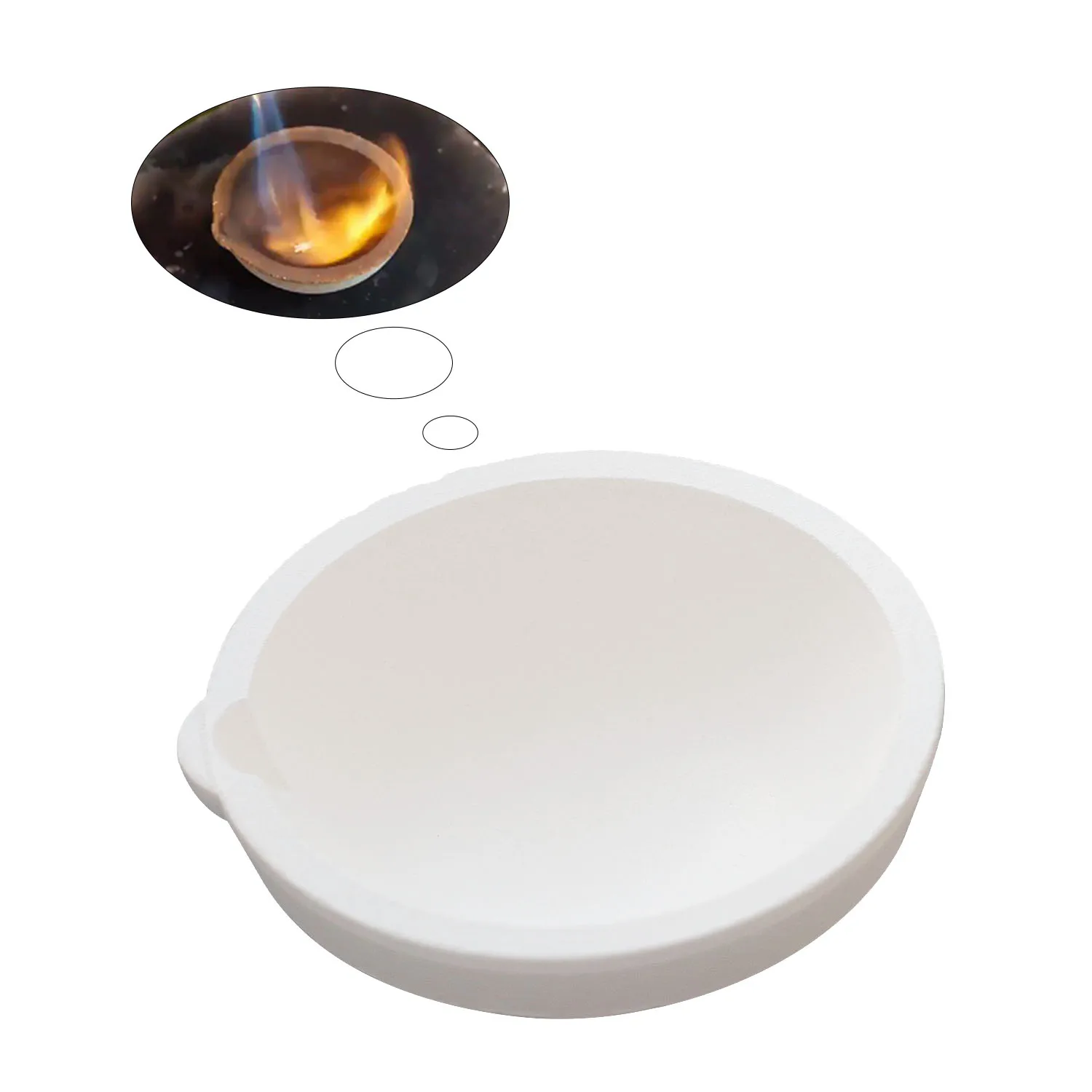 1500g/2500g Jewelry Quartz Melting Dishes Pot Crucible Casting Ceramic Crucible for Sliver Gold Platinum Refining