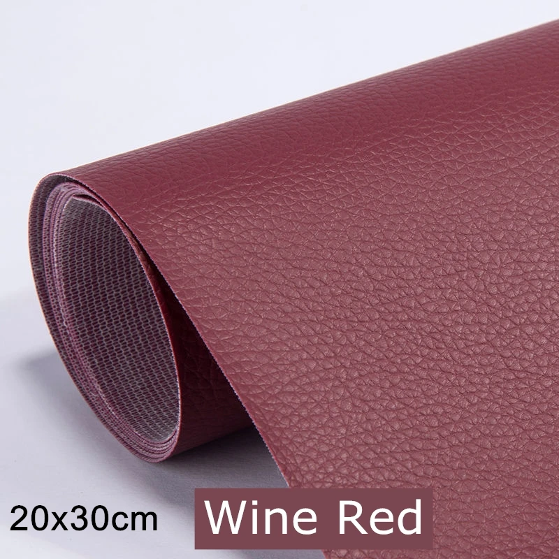 Self-Adhesive PU Leather Repair Patch - 20x30cm Synthetic Imitation Leather Sheet