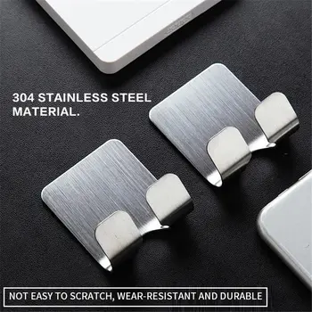 

2Pcs Razor Stainless Steel Holder Wall Men Shaving Shaver Shelf Bathroom Razor Rack Wall Adhesive Storage Hook Kitchen Hanger