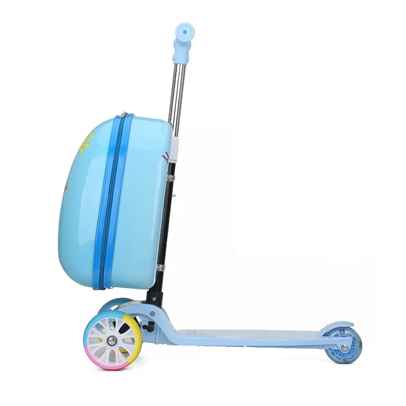 Cartoon scooter suitcase kids travel 