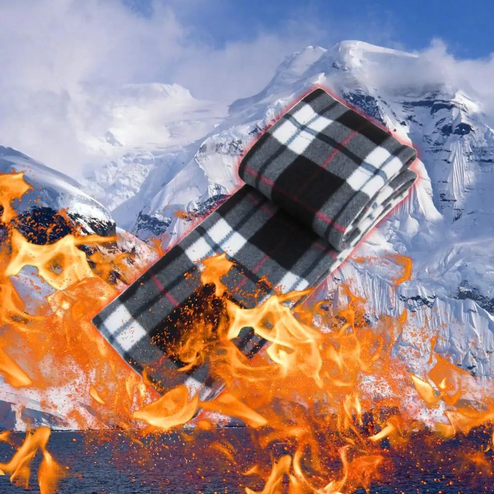 

Newest Electric Heating Scarf Scarves Fleece Cosy Warm Scarf Shawl Heating Winter Blanket with Battery Box