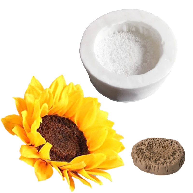 

NEW SunFlower Stamen Silicone Mold Fondant Mould Cake Decorating Tool Chocolate Gumpaste Molds, Sugarcraft, Kitchen Gadget M2457