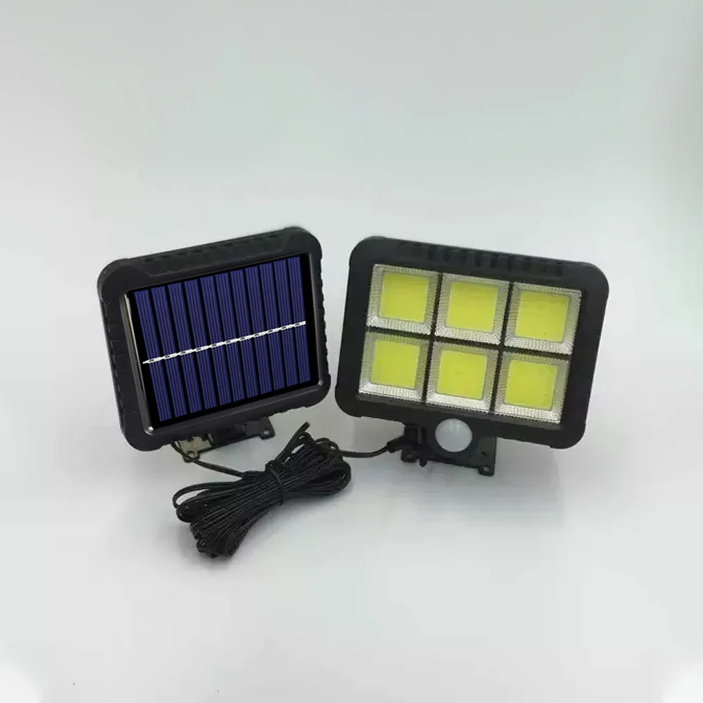 COB 100LED солнечная лампа датчик движения Водонепроницаемый Открытый Путь ночного освещения поддержка дропшиппинг - Испускаемый цвет: COB 120LED