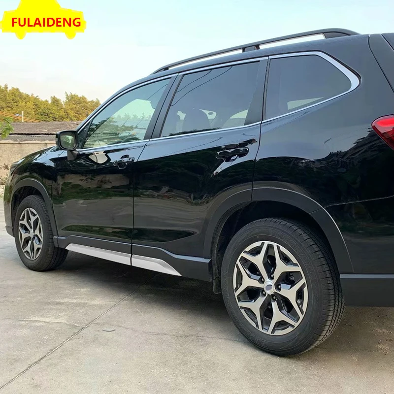 4 шт. для Subaru Forester нержавеющая сталь автомобильная Боковая дверь корпус рельефная Накладка для отделки автомобиля Стайлинг Аксессуары